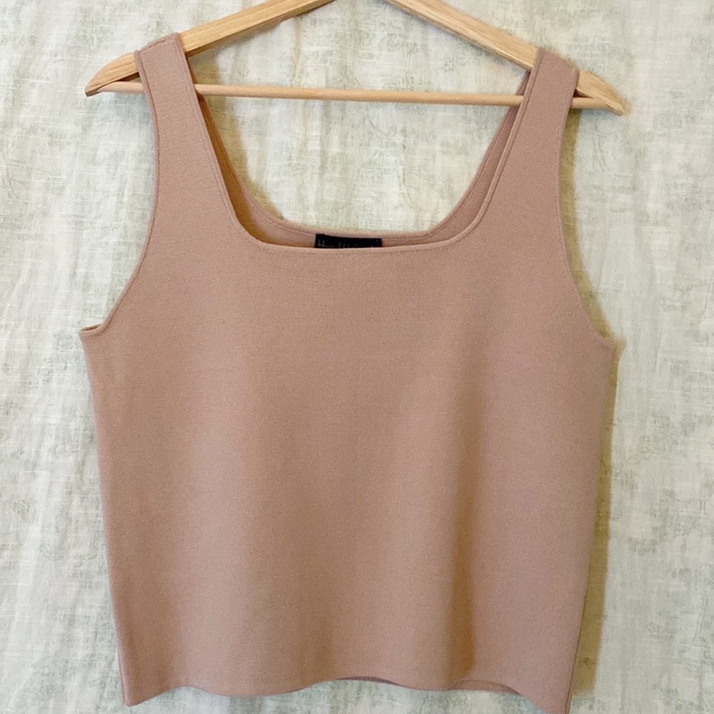 House of Harlow 1960 beige neutral knit top